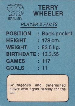 1981 Scanlens VFL #141 Terry Wheeler Back